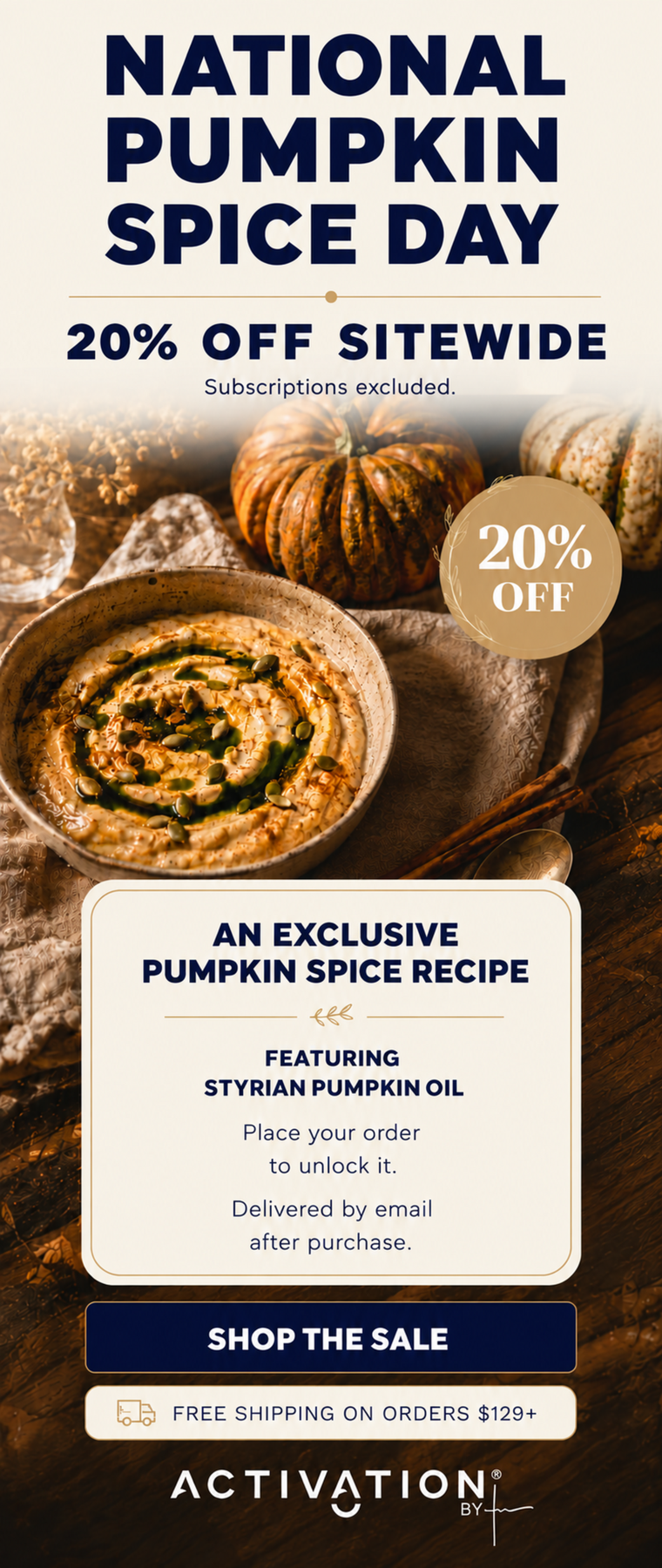 National Pumpkin Spice Day 20% off - US mobile